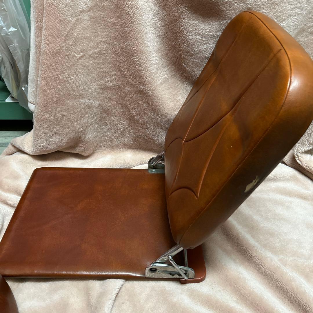 ② 座椅子 折りたたみ 3段階 昭和レトロ 昭和 レトロ 当時もの 2個セット