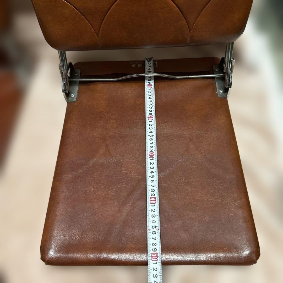 ② 座椅子 折りたたみ 3段階 昭和レトロ 昭和 レトロ 当時もの 2個セット