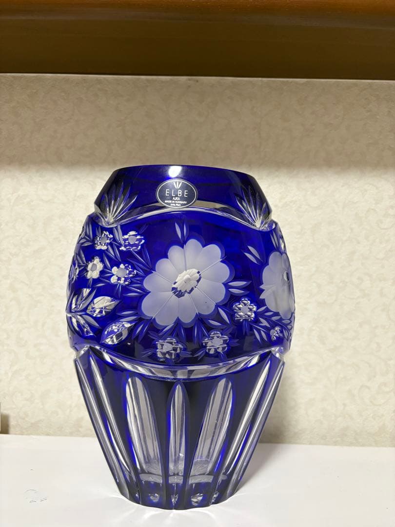 ELBE コバルトブルー 花瓶
