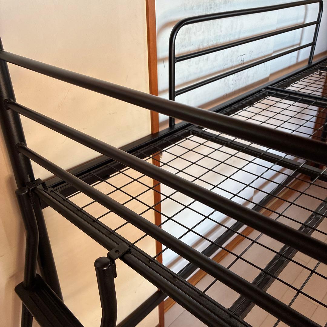 ロフトベッド シングルサイズ ブラック