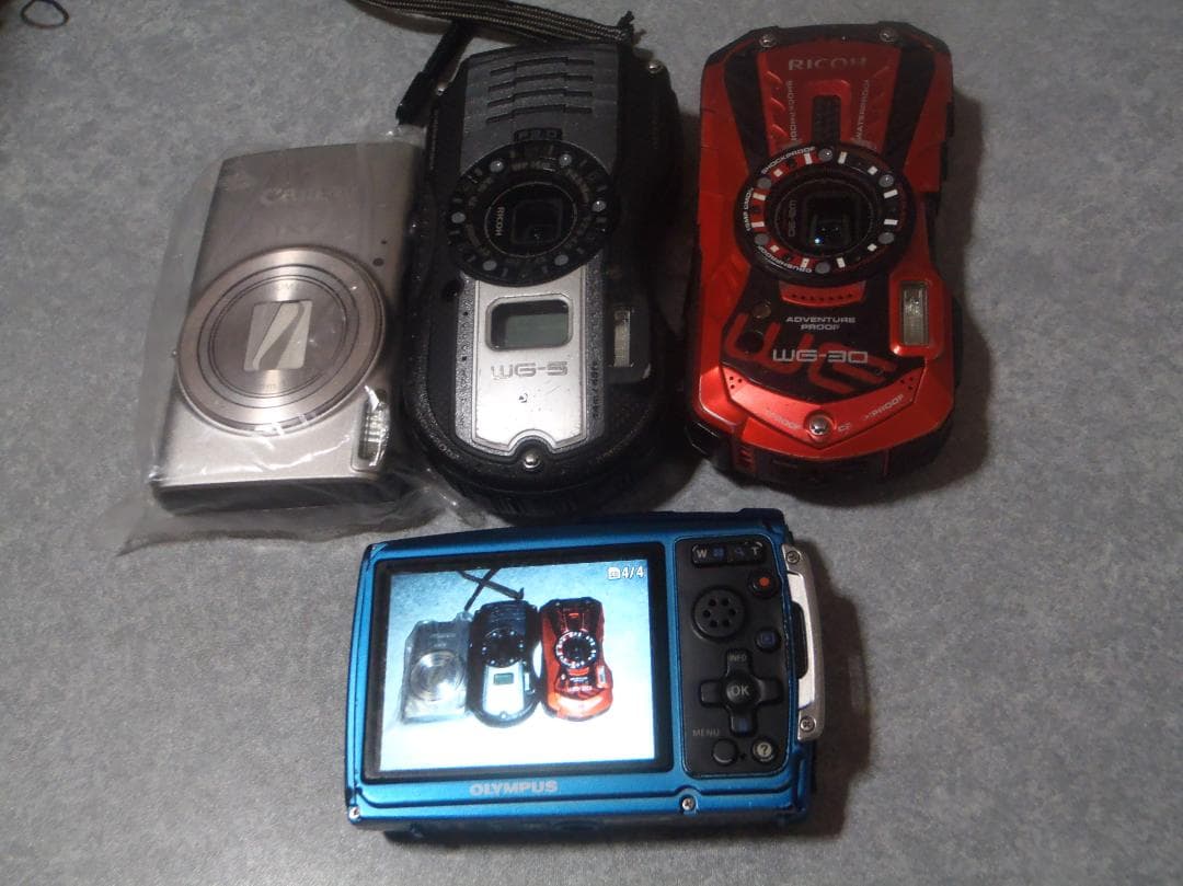 ❤️動作品❤️OLYMPUS μTOUGH-3000❤️人気色ブルー★防水カメラ