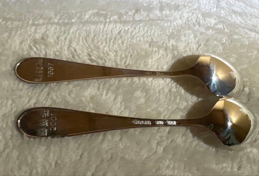 スターリングシルバー スプーン 2本セット950刻印あり