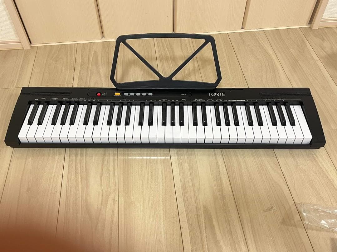 TORTE トルテ 電子キーボード 61鍵盤 日本語表記 300ボイス 軽DXT