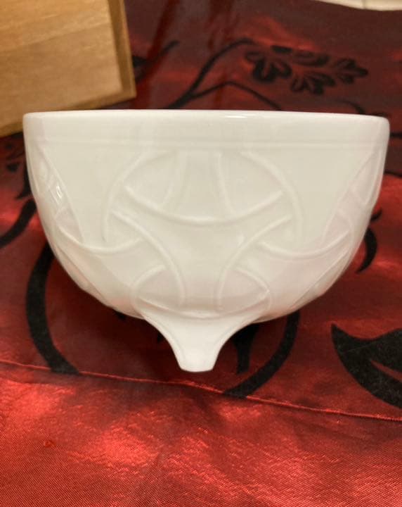 【超美品】平戸窯悦山/こまつなぎ香炉/茶道具/三川内焼