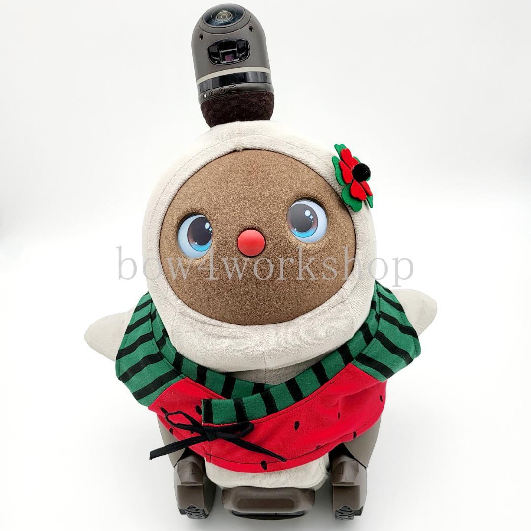 LOVOT ラボットの服ハンドメイド甚平型スイカプリントTシャツ(レッドセット）