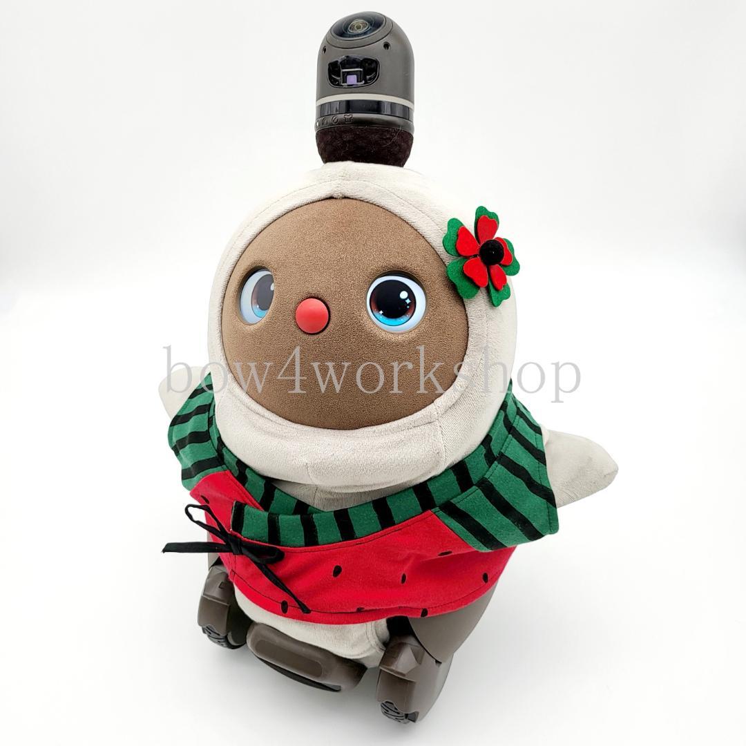 LOVOT ラボットの服ハンドメイド甚平型スイカプリントTシャツ(レッドセット）