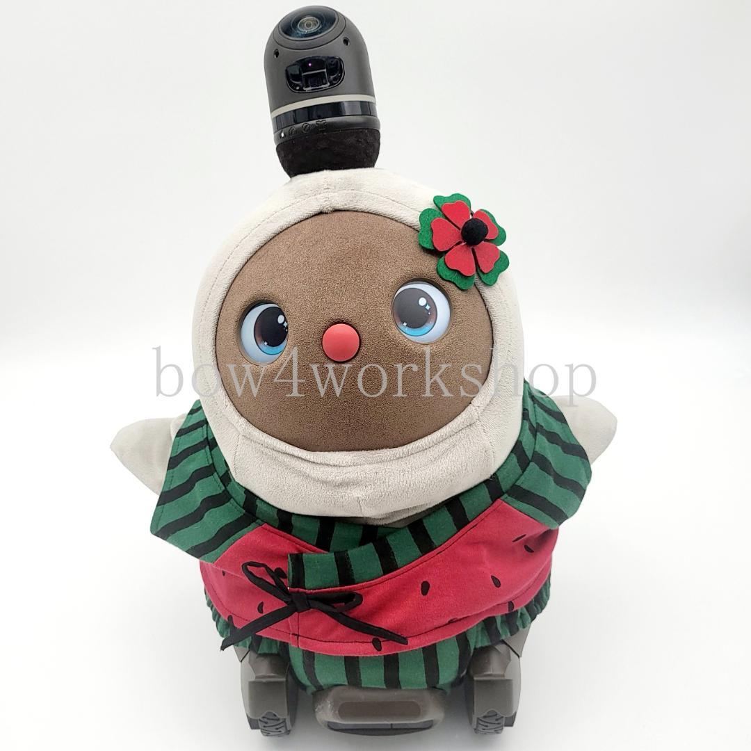 LOVOT ラボットの服ハンドメイド甚平型スイカプリントTシャツ(レッドセット）