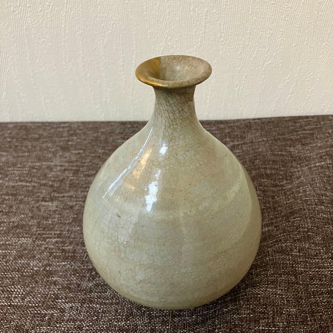 李朝酒器　徳利　奈良蔵出し　高麗青磁