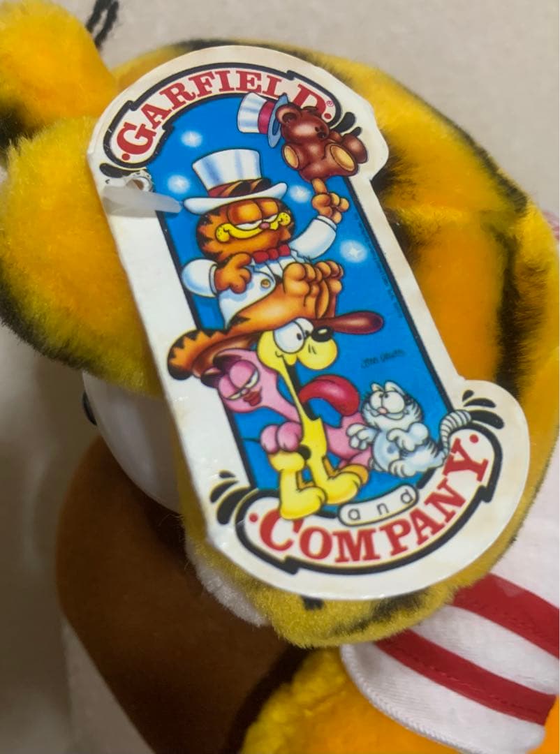昭和レトロ　ガーフィールド　ぬいぐるみ　タグ付き　ビンテージ　DAKIN製