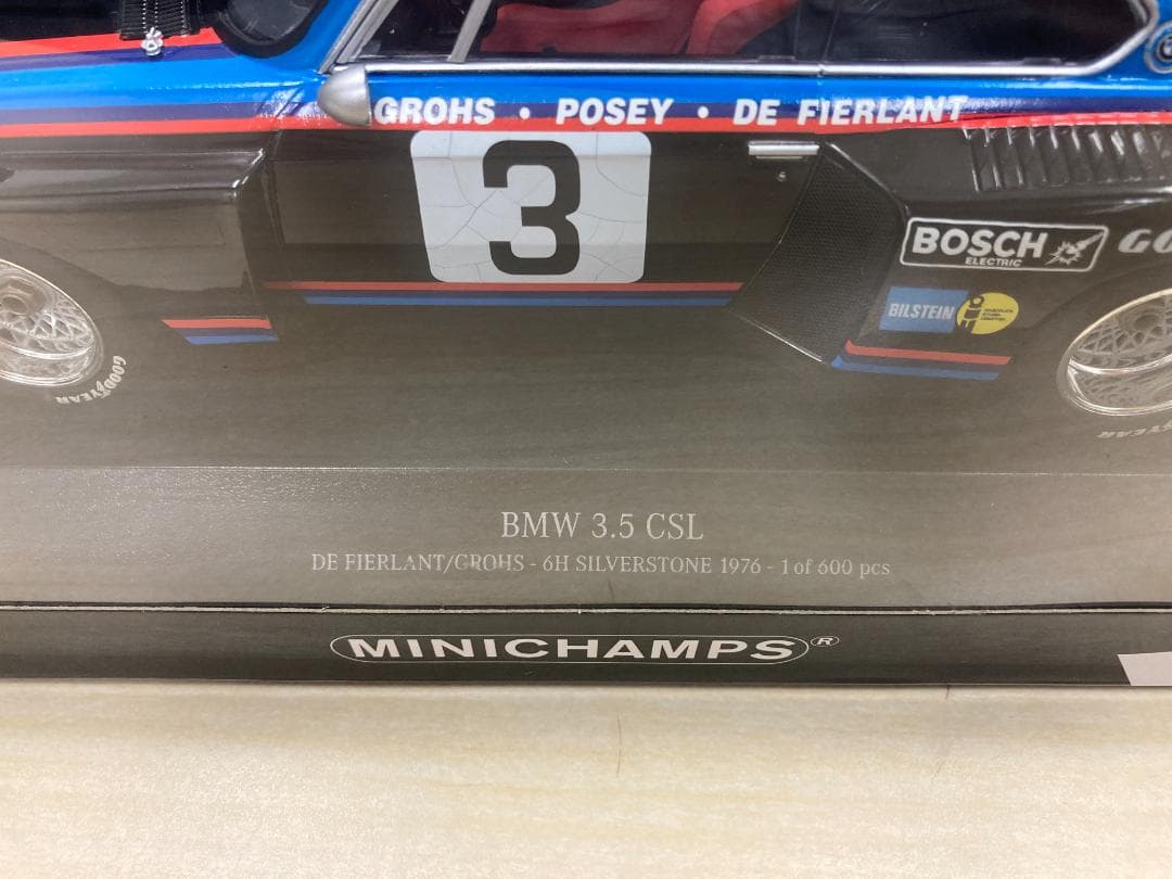 ミニカー MINICHAMPS  3.5 CSL 1:18
