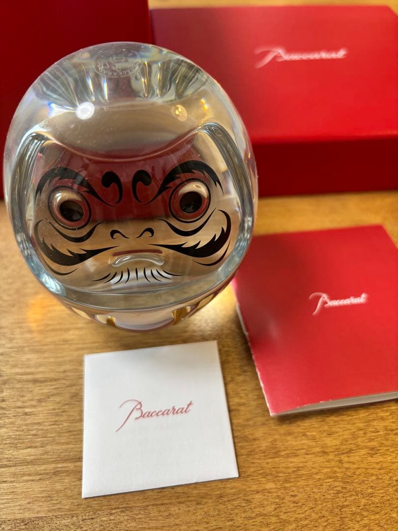 Baccarat クリスタルダルマ置物
