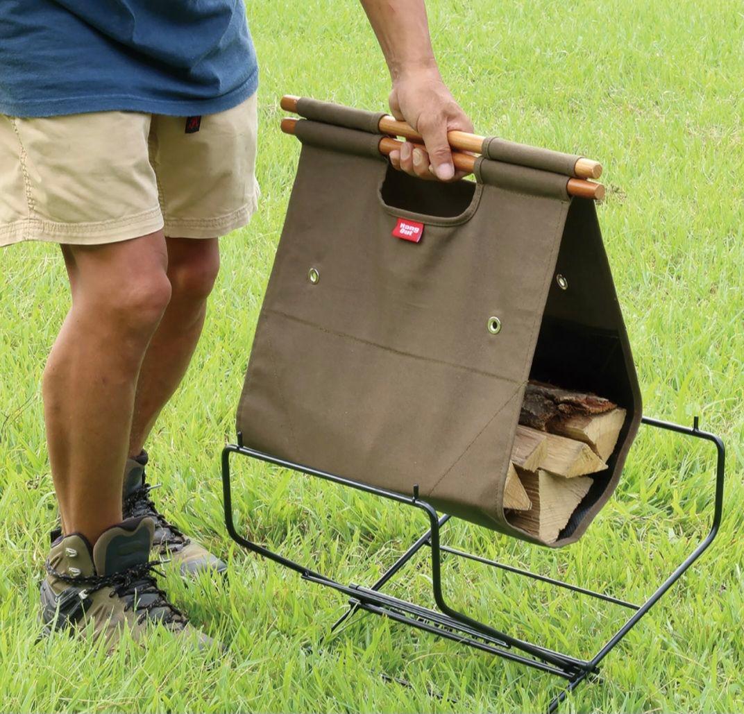 新品ハングアウト、スタッキングテーブル、フィールドラック、ログキャリースタンド