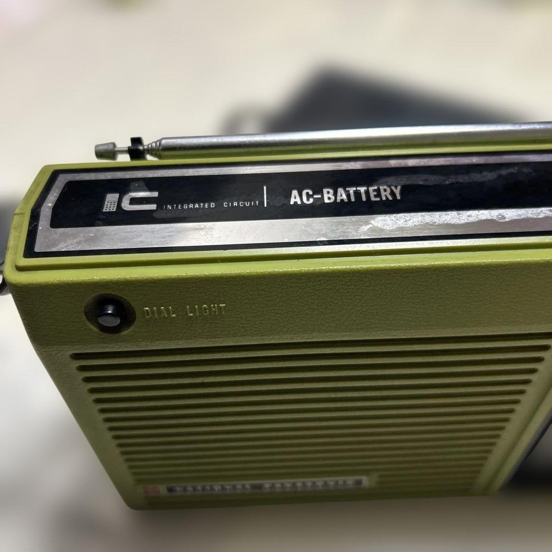 【動作確認済]ナショナルラジオ・GPワールドボーイRF-747・激レア色グリーン