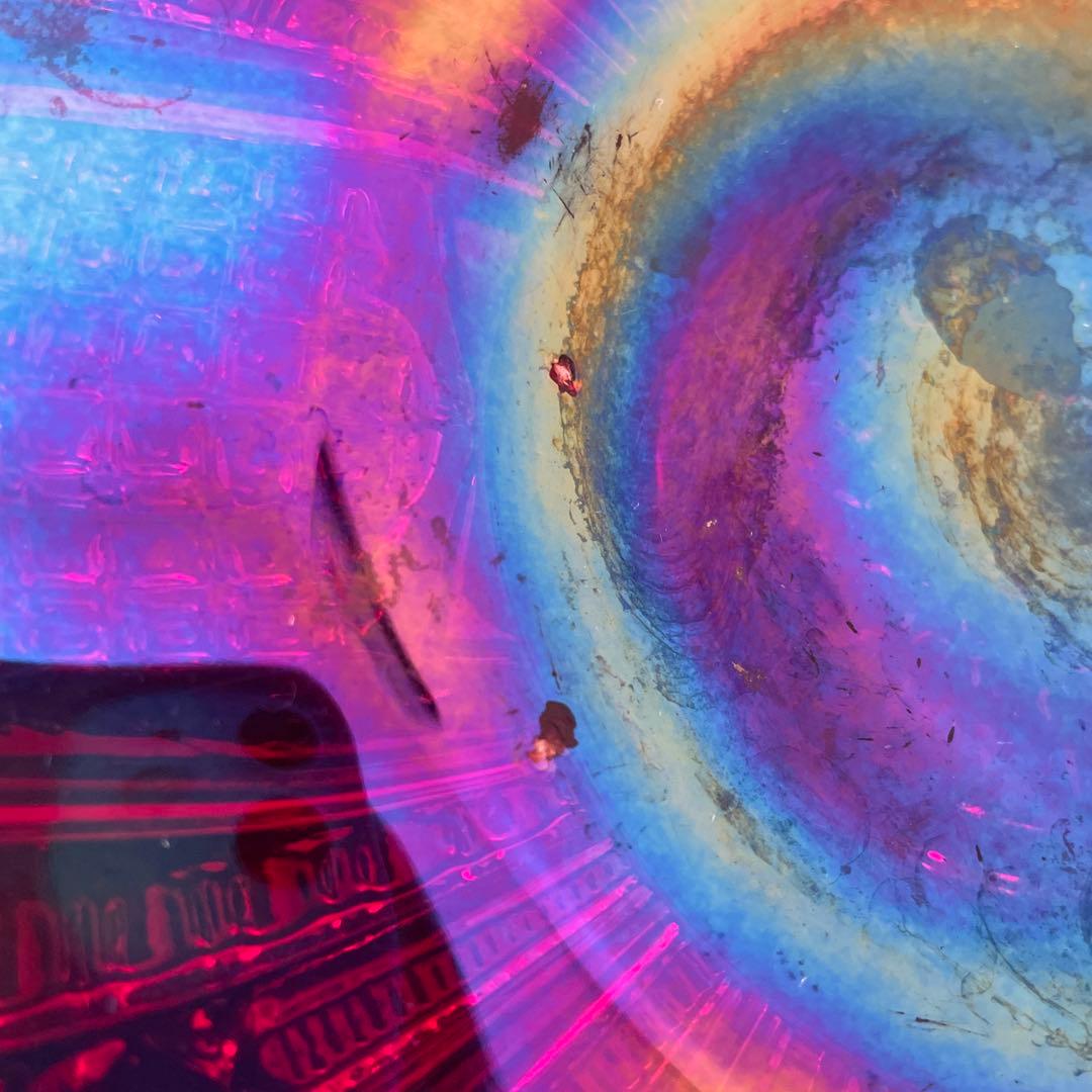 ヴィンテージ インディアナグラス カーニバルガラス ケーキスタンド