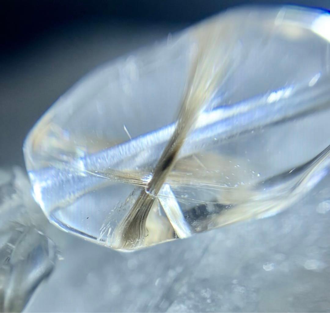 《高品質》　プラチナルチルクォーツ　ブレスレット