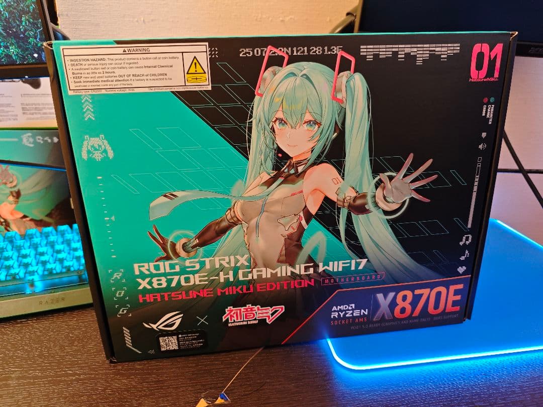 3/9まで出品 x870e-h +Ryuo IV + おまけ 初音ミク　コラボ