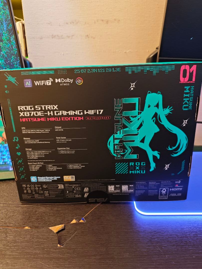 3/9まで出品 x870e-h +Ryuo IV + おまけ 初音ミク　コラボ