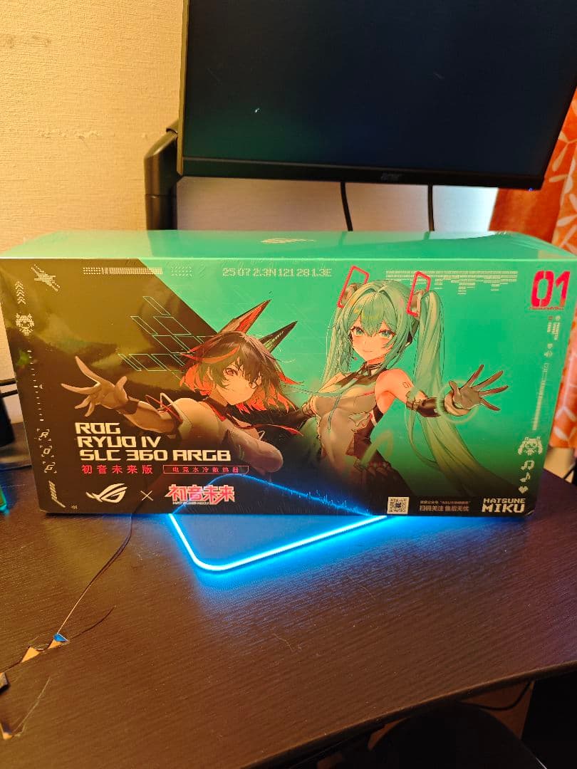 3/9まで出品 x870e-h +Ryuo IV + おまけ 初音ミク　コラボ