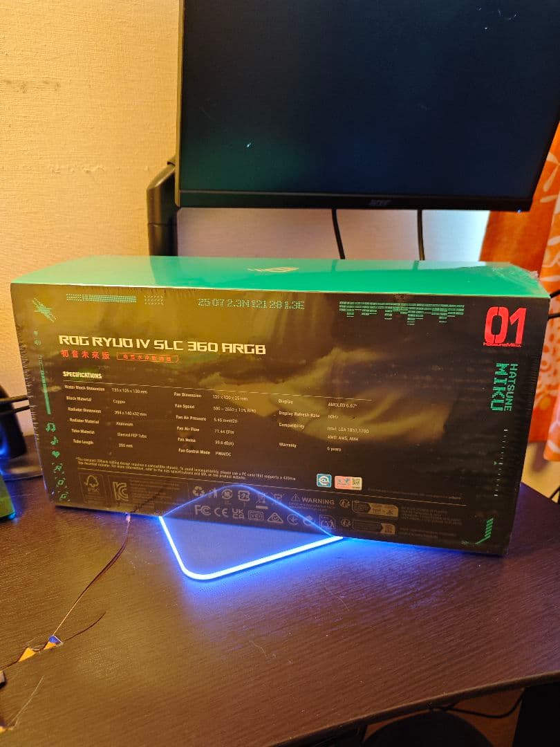 3/9まで出品 x870e-h +Ryuo IV + おまけ 初音ミク　コラボ