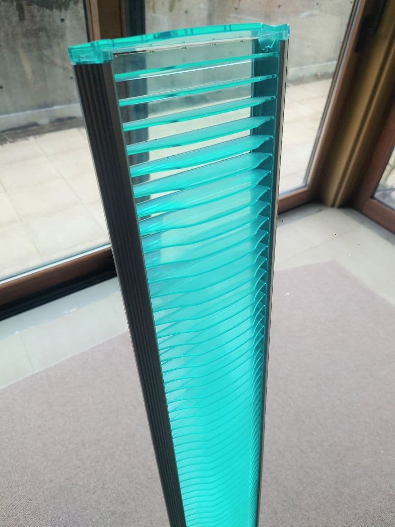 ポストモダン CD ラックタワー オブジェ グリーンが特徴的 購入時8万円程