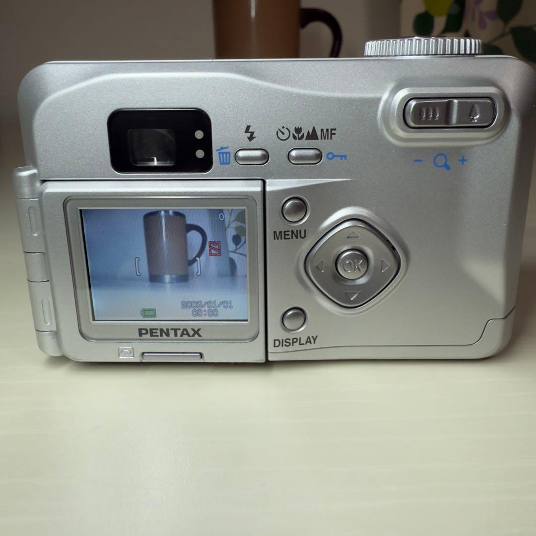 美品【単3電池で動く】自撮りもできるコンデジ PENTAX optio 230
