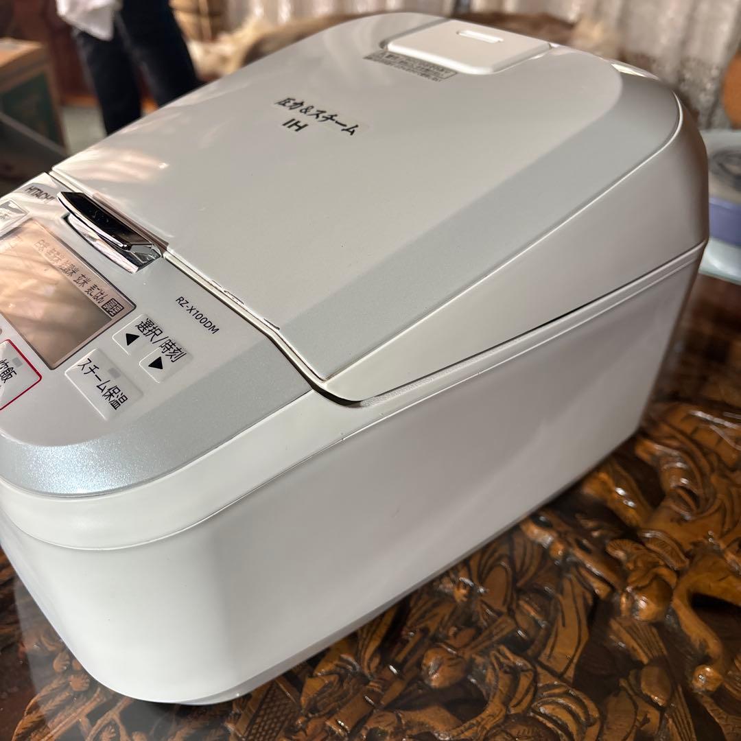 《みほ》HITACHI 圧力IH炊飯器 RZ-V1006M ホワイト