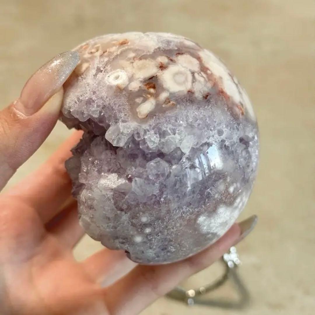 高品質ピンクアメジストスフィア/79.24mm