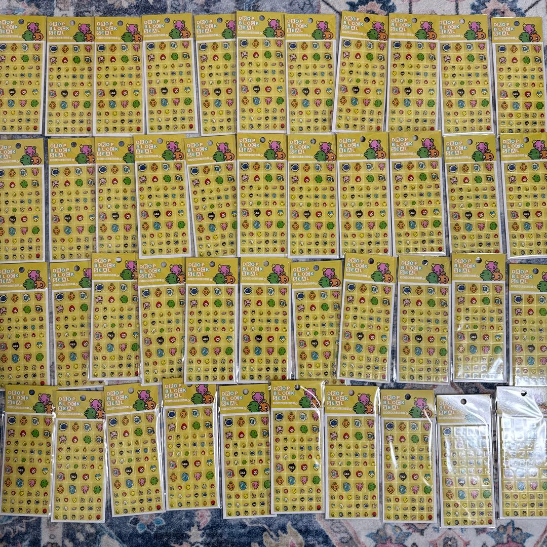 [たまごっち/希少/新品未開封]ドロップブロックシール 44点セット