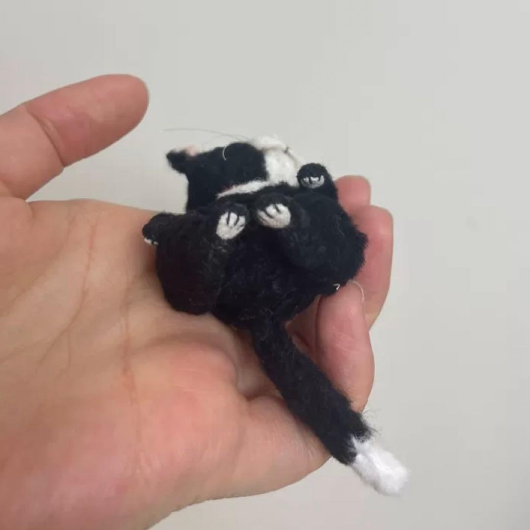 ネムネムねこちゃん ぬいぐるみ 猫 アーティストベア 海外作家様 ハンドメイド