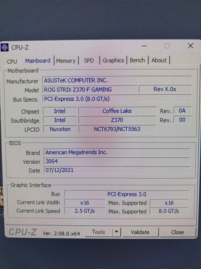 i7 9700k ROGSTRIX Z370-F GAMING MSIクーラ