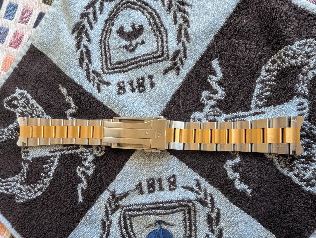 22mm メタル時計バンド ステンレススチール ツートン セイコー