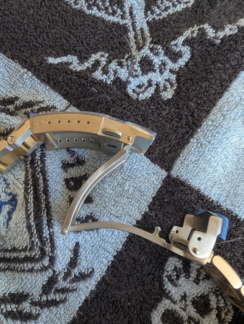 22mm メタル時計バンド ステンレススチール ツートン セイコー