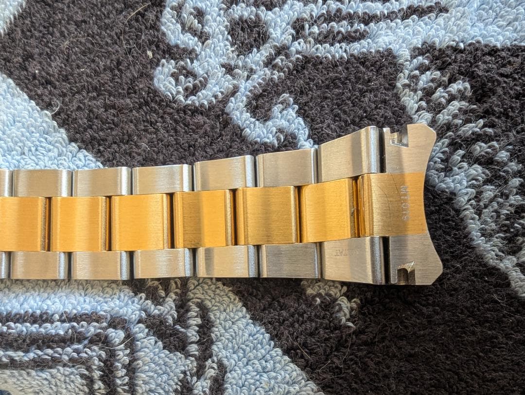 22mm メタル時計バンド ステンレススチール ツートン セイコー