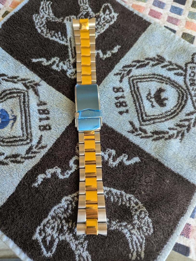 22mm メタル時計バンド ステンレススチール ツートン セイコー