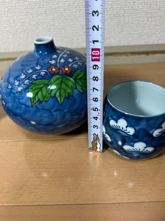 204 源右衛門　まとめ売り　花瓶1  湯呑8 猪口3 箸置3