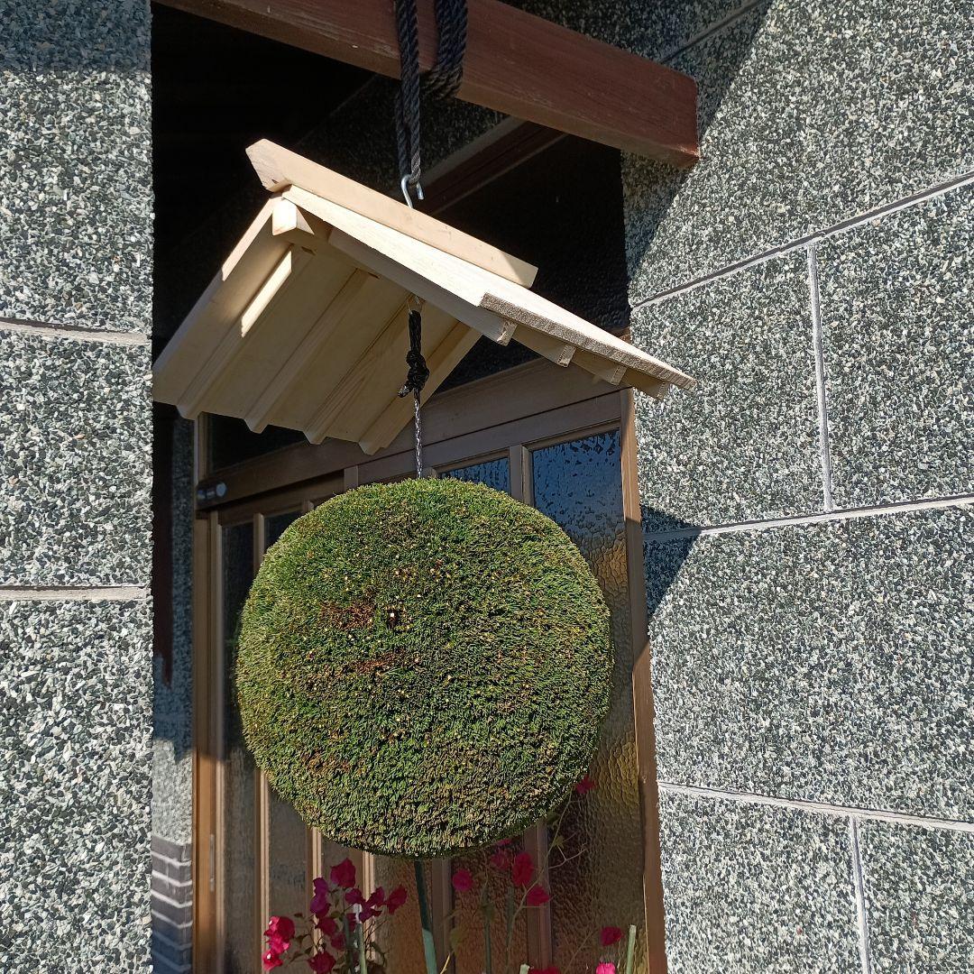 杉玉　直径約37ｃｍ　屋根付き