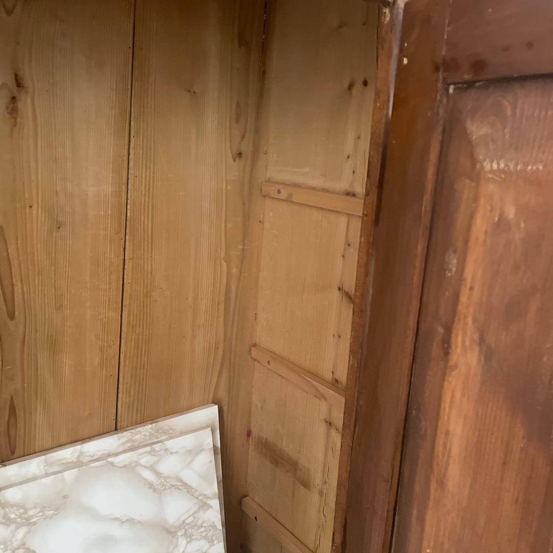 家具　花柄　ビンテージ　手描き　マーレライ　トールペイント