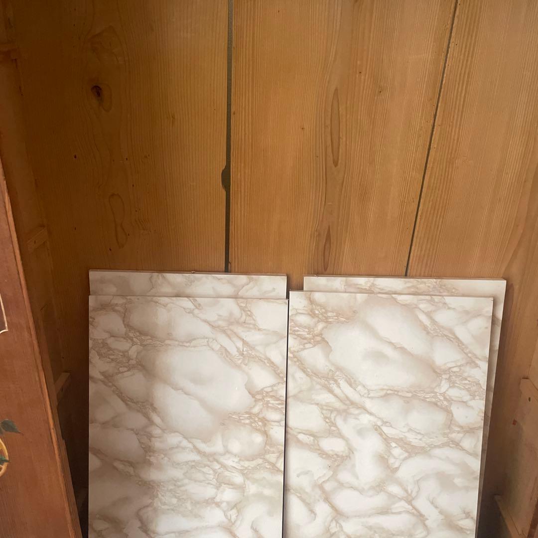 家具　花柄　ビンテージ　手描き　マーレライ　トールペイント