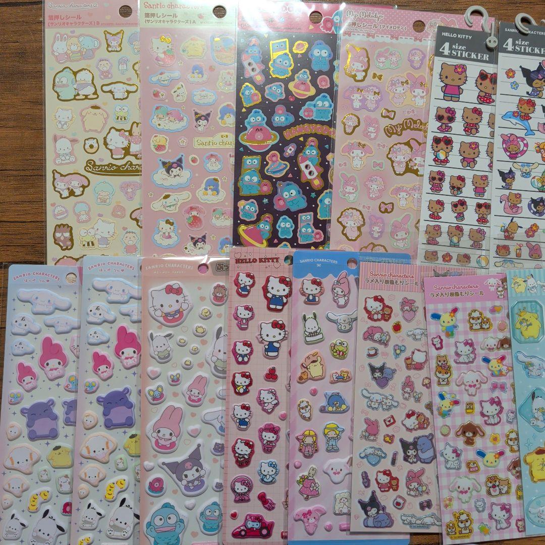 サンリオ　シール　まとめ売り　正規品　ぷっくりシール
