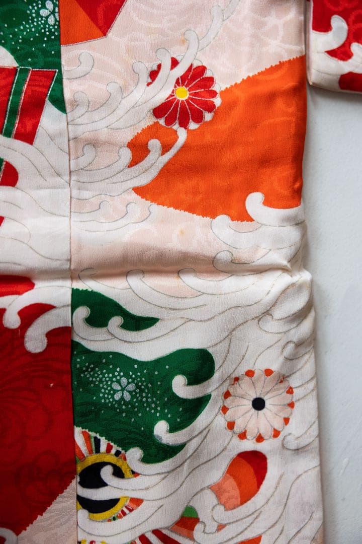 アンティーク着物　3歳七五三　子供着物