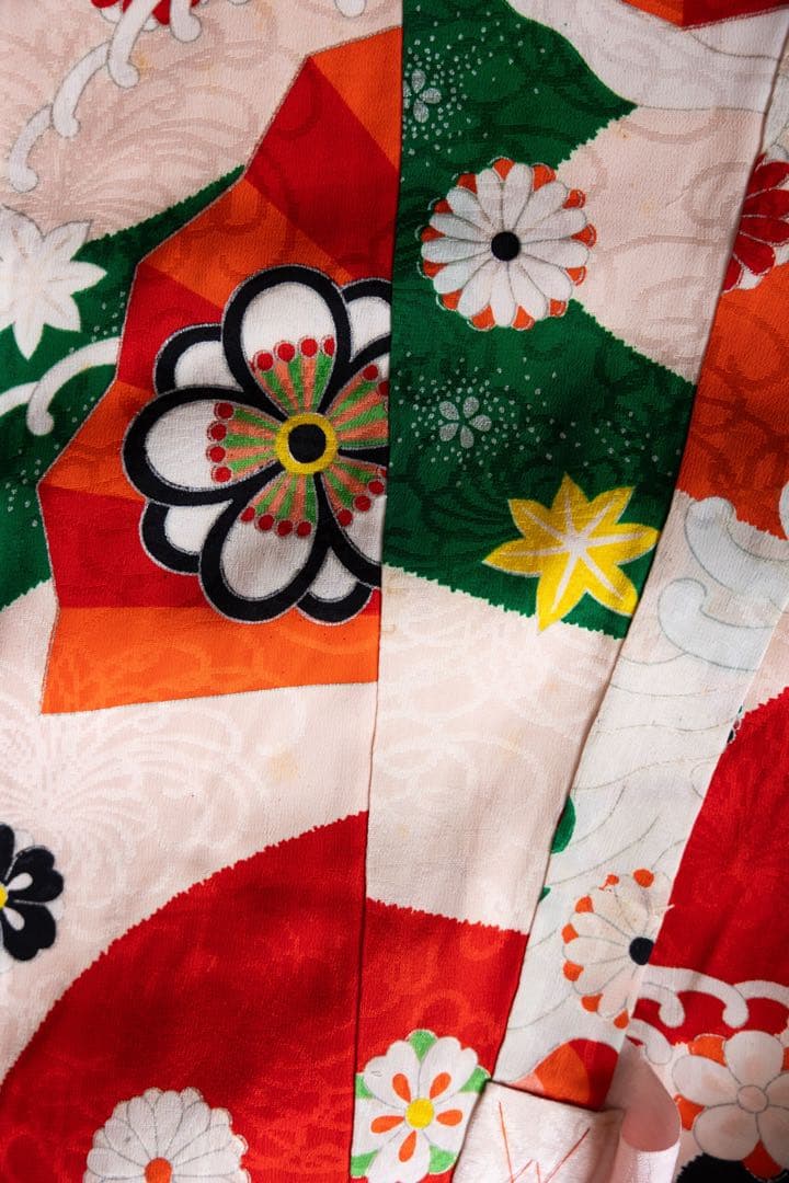 アンティーク着物　3歳七五三　子供着物