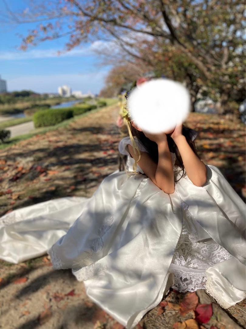 ウェディングドレス風子どもドレス