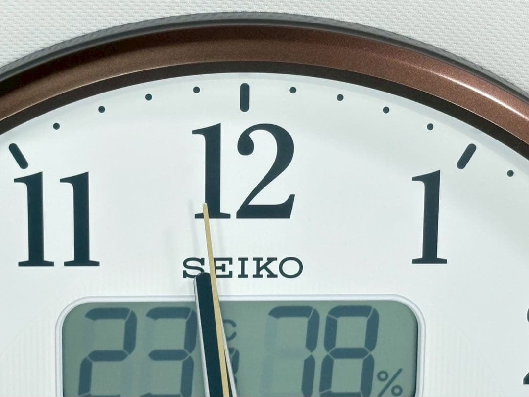 セイコー 掛け時計 直径35.0x5.2cm 電波 アナログ KX383B
