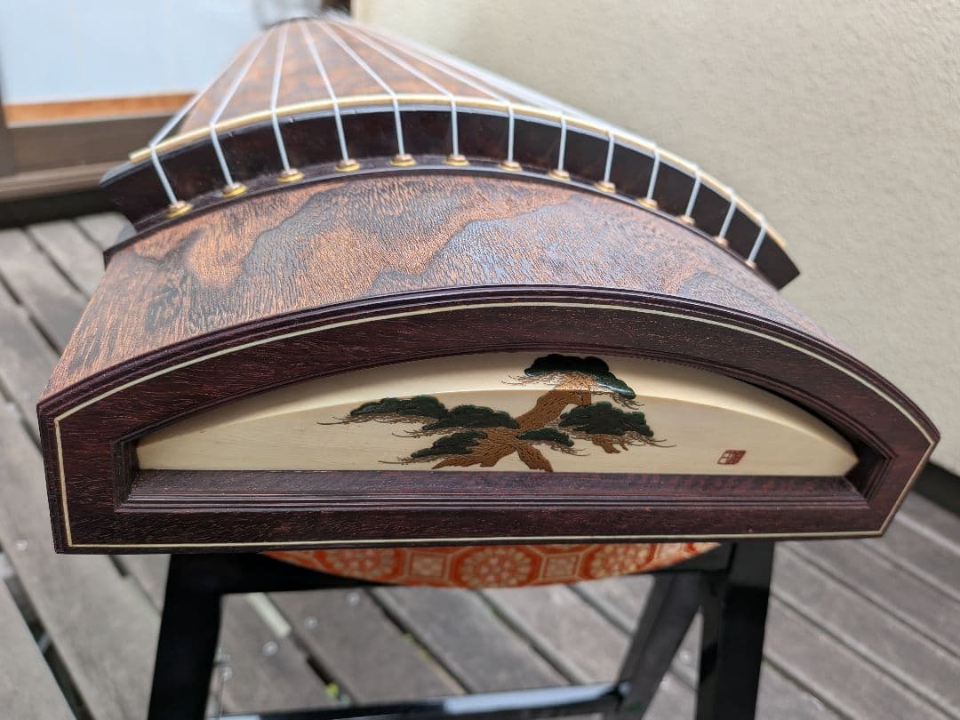 桐製 13弦刳り甲箏=琴