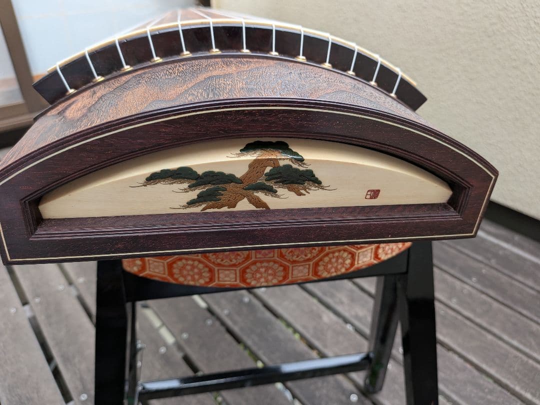 桐製 13弦刳り甲箏=琴