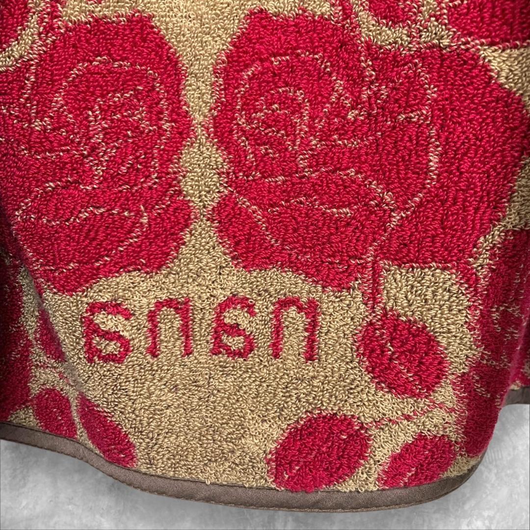 【未使用品】YOKOHAMA nana エプロン タオル生地 赤 茶 レディース