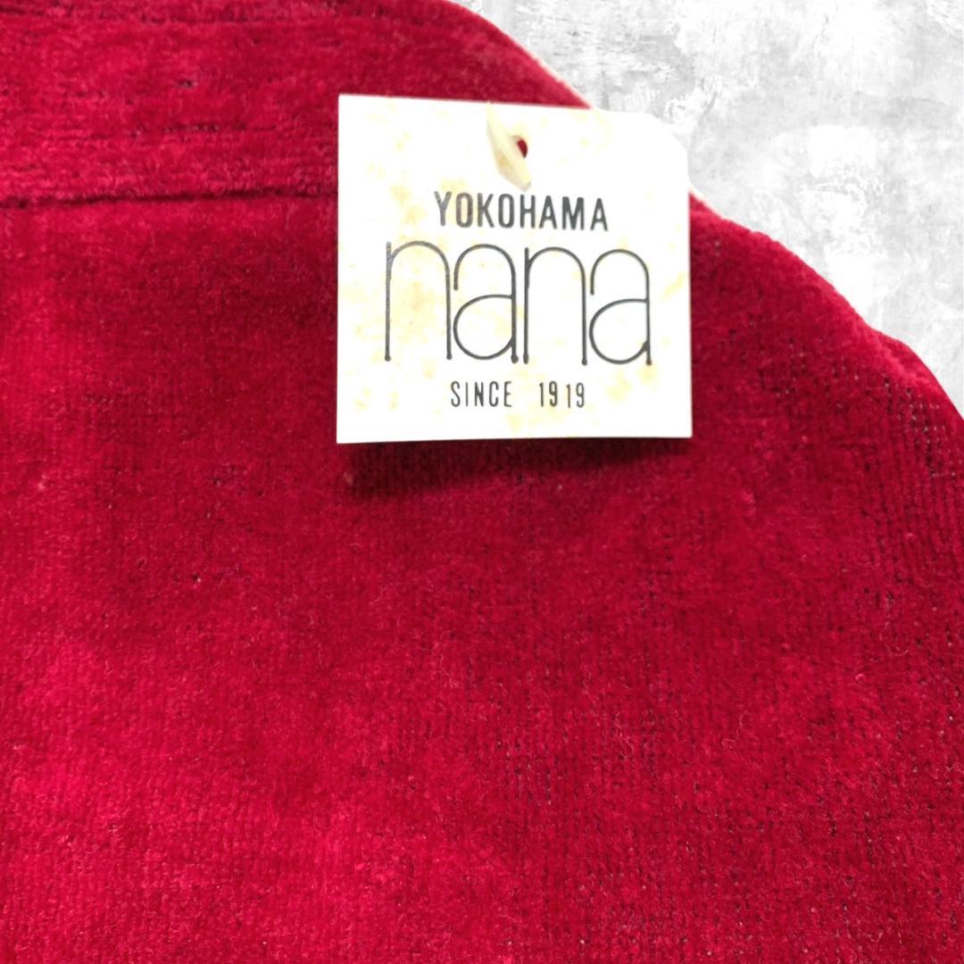 【未使用品】YOKOHAMA nana エプロン タオル生地 赤 茶 レディース