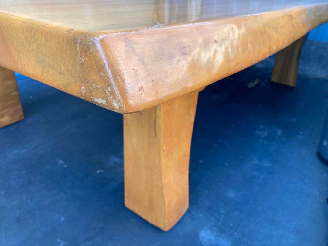 【送料込み！】ケヤキ／一枚板／座卓／ローテーブル