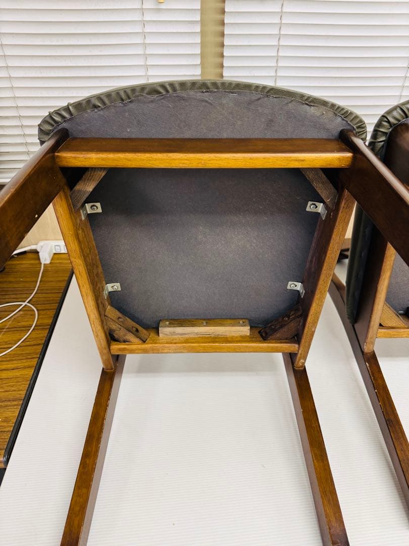 飛騨産業 椅子 ソファ レトロ 椅子 イス チェア 2脚 リビング 寝室