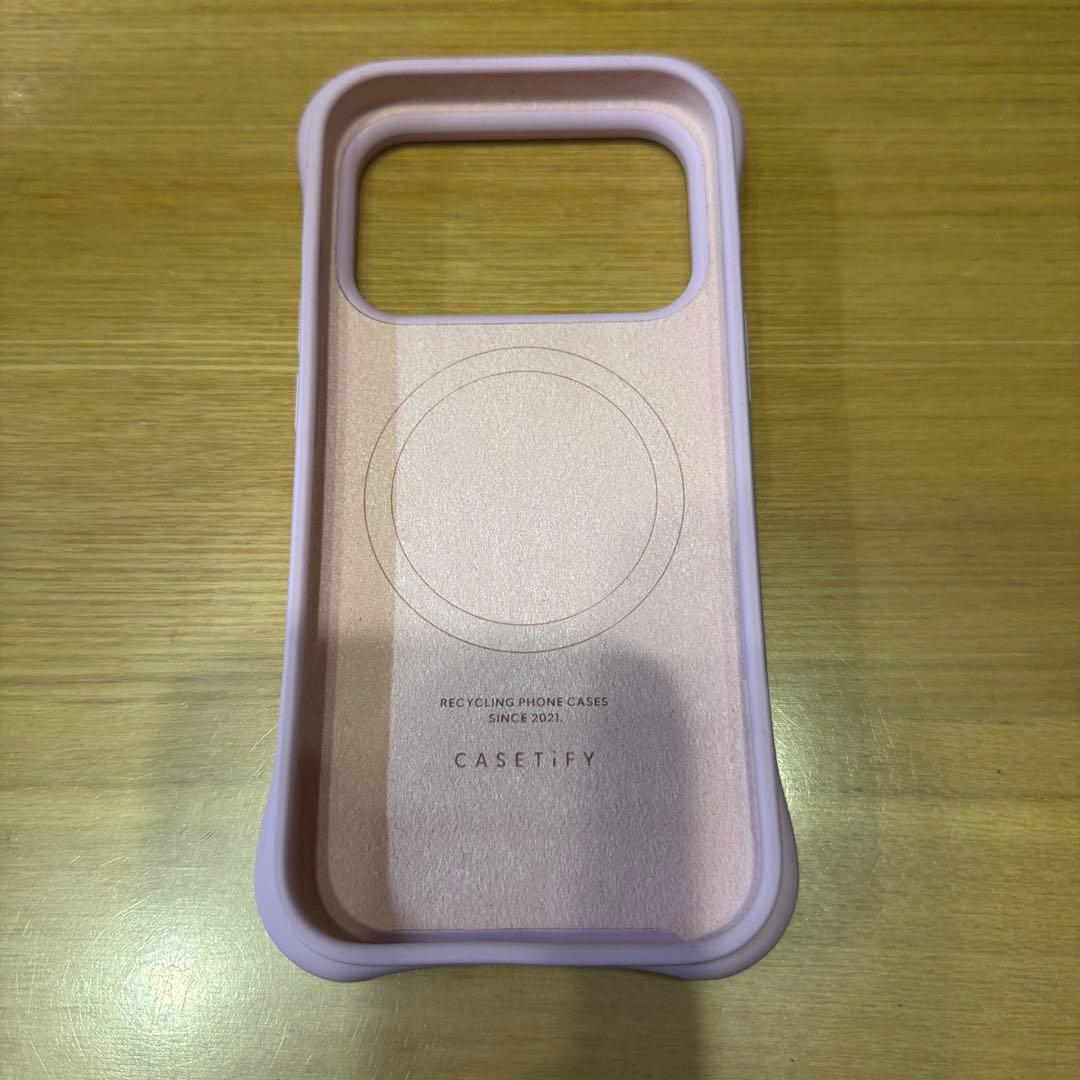 casetify ウェーブシリコンケース プリムローズピンク
